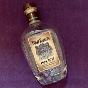 💜 Empty Four Roses Bourbon Bottle